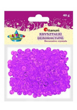Koraliki plastikowe połówka kuli jasny fiolet 40g