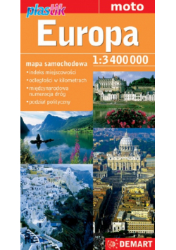 Europa Mapa samochodowa plastik 1:3 400 000