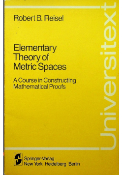 Elementary Theory of Metric Spaces