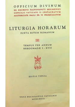 Liturgia Horarum Tom 4