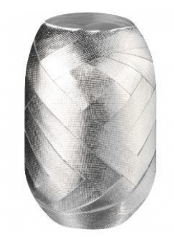 Wstążka kłębuszek 15m/8mm srebrna wytłaczana