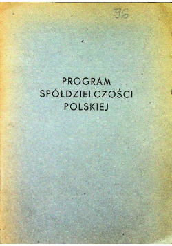 Program spółdzielczości polskiej 1945 r.