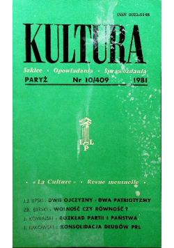 Kultura Szkice opowiadania sprawozdania nr 10