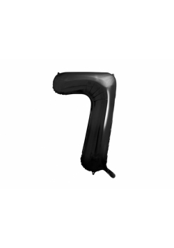 Balon cyfra 7 czarny 86cm