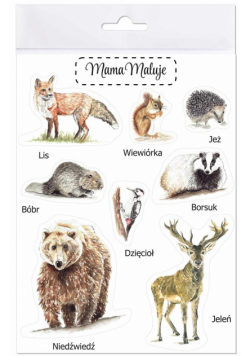 Naklejki duże Zwierzęta leśne 1