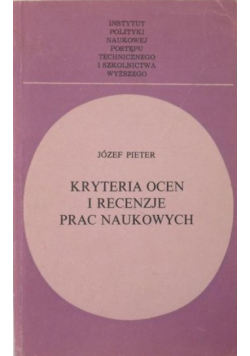 Kryteria ocen i recenzje prac naukowych