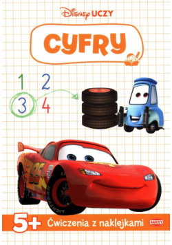 Disney uczy Cyfry Ćwiczenia z naklejkami