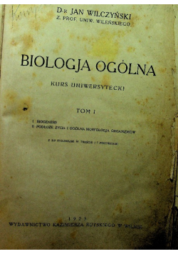 Biologia ogólna 1923 r.