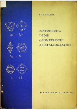 Einfuhrung in die geometrische kristallographie