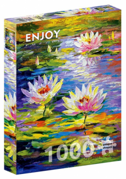 Puzzle 1000 Lilie wodne w stawie