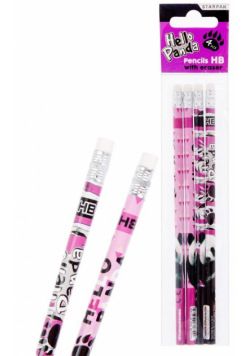 Ołówek z gumką Panda 4el