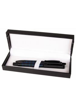 Pióro + długopis Dorian w etui 38 niebieski