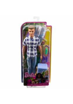 Barbie Kemping Ken Lalka + akcesoria
