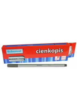 Cienkopis 0,4mm szary (10szt)