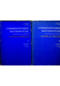 Commentationes mathematicae Tom I i II