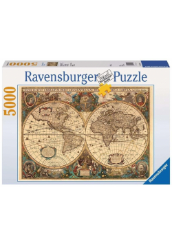 Puzzle 5000 Dawna mapa świata