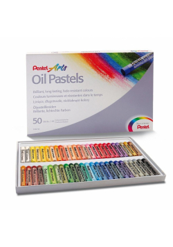 Kredki Pastele 50 kolorów PENTEL