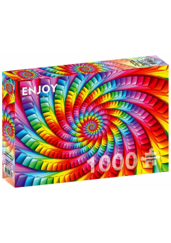 Puzzle 1000 Psychodeliczna tęczowa spirala