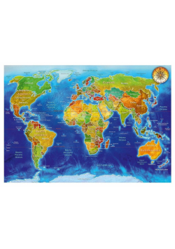 Puzzle 1000 Geopolityczna mapa świata
