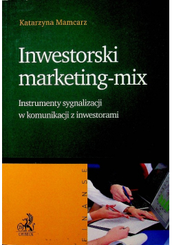 Inwestorski marketing - mix