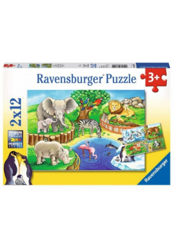 Puzzle 2x12 Zwięta w zoo
