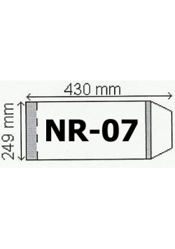 Okładka na podr B5 regulowana nr 7 (25szt) NARNIA