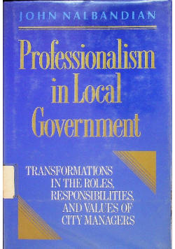 Professionalism in local government