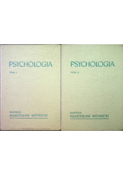 Psychologia tom I i II