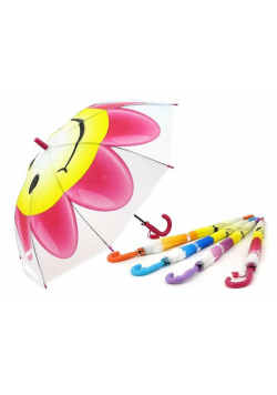Parasolka 50cm automatyczna foliowa kwiatki MIX