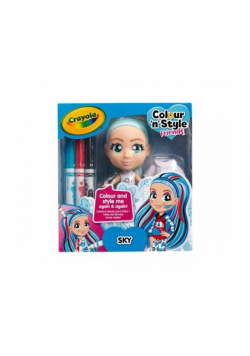 Lalka Colour'n'Style Friends Sky CRAYOLA