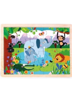 Puzzle drewniane Dżungla 20el.