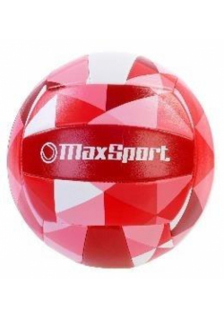 Piłka siatkowa Max Sport czerwono-różowo-biała