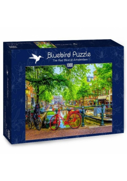 Puzzle 1000 Czerwony rower w Amsterdamie