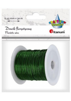 Drucik florystyczny 0,45mm x 30m zielony