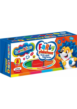 Farby plakatowe 20ml 8 kolorów BAMBINO