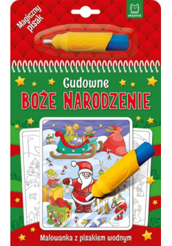Cudowne Boże Narodzenie. Malowanka z pisakiem wodnym.