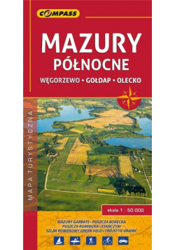 Mapa turystyczna - Mazury północne 1:50 000
