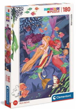 Puzzle 180 Super Kolor Mermaids