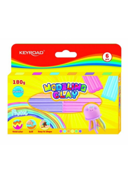 Modelina 30 g pastel 6 kolorów