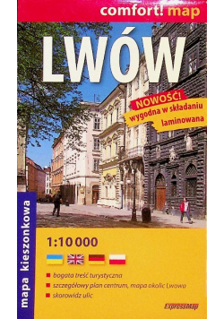 Lwów Ukraina Plan Mapa Laminowana Express 1:10 000