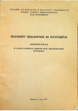Transporty działdowskie do ravensbruck
