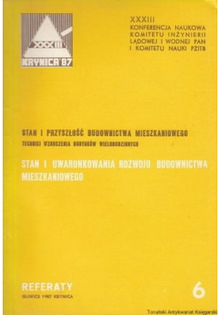 Stan i uwarunkowania rozwoju budownictwa mieszkaniowego