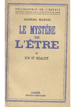 Le mystere de LEtre