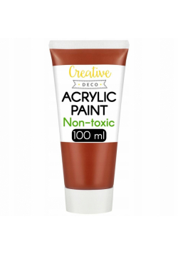 Farba akrylowa do malowania brązowa tubka 100ml