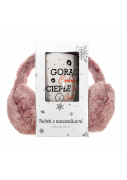 Kubek z nausznikami. Gorąca czekolada, ciepłe...