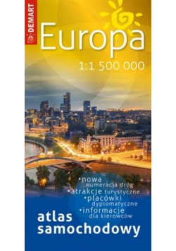 Atlas samochodowy Europa 1:1 500 000