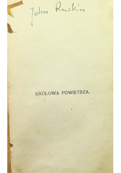 Królowa Powietrza 1901r