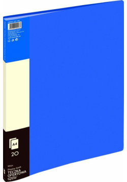 Teczka ofertowa 20 koszulek niebieska GRAND