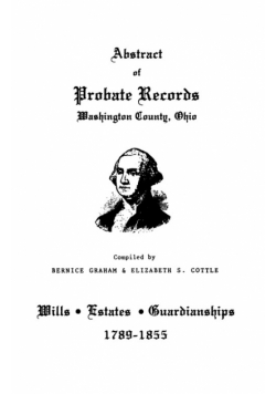 Abstract of Probate Records, Washington County, Ohio
