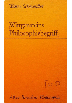 Wittgensteins philosophiebegriff